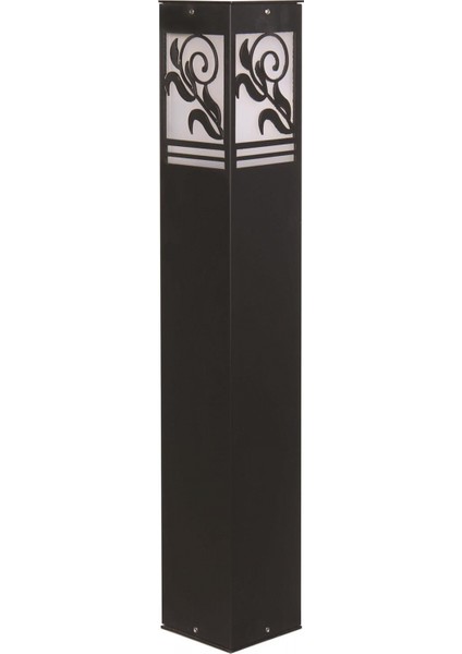 BSU-68144-BSY-M1-B Siyah Boyalı Dış Mekan Aydınlatma E27 Aluminyum Akrilik Cam 12cm