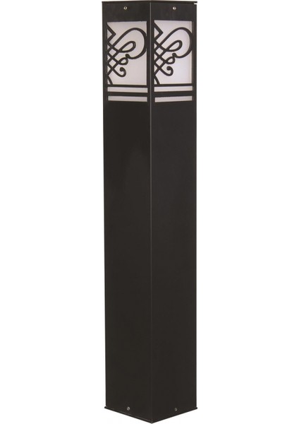 BSU-68144-BSY-M2-B Siyah Boyalı Dış Mekan Aydınlatma E27 Aluminyum Akrilik Cam 12cm
