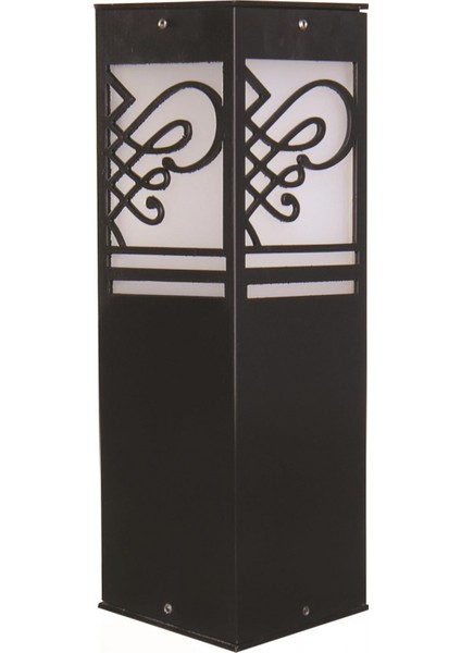 BSU-68144-BSY-M2-K Siyah Boyalı Dış Mekan Aydınlatma E27 Aluminyum Akrilik Cam 12cm