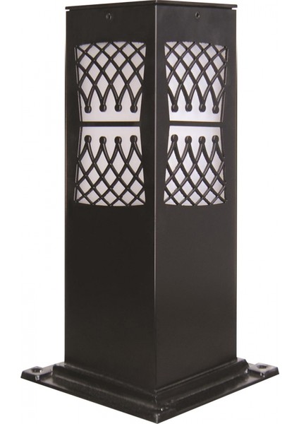 BSU-68144-BSY-M3-K Siyah Boyalı Dış Mekan Aydınlatma E27 Aluminyum Akrilik Cam 12cm