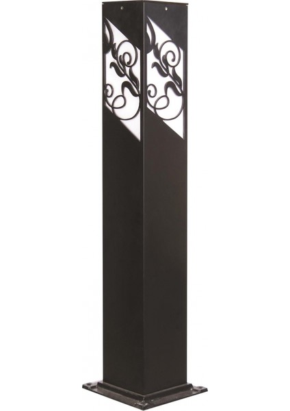 BSU-68144-BSY-M5-B Siyah Boyalı Dış Mekan Aydınlatma E27 Aluminyum Akrilik Cam 12cm