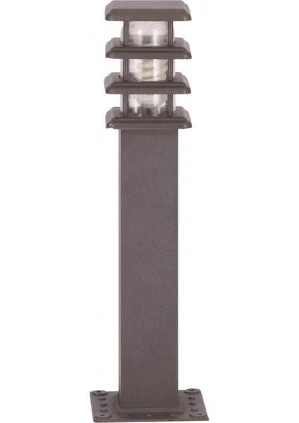 BSU-68149-GR-B Gri Boyalı Dış Mekan Aydınlatma E27 Aluminyum Polikarbon/Akrilik Cam 20cm