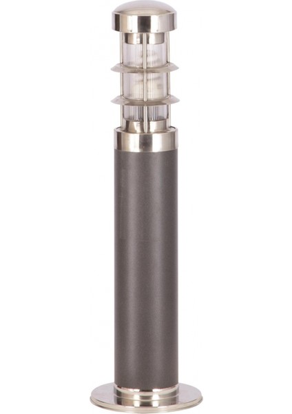 BSU-68156-GR-B Gri Boyalı Dış Mekan Aydınlatma E27 Aluminyum Polikarbon Cam 20cm