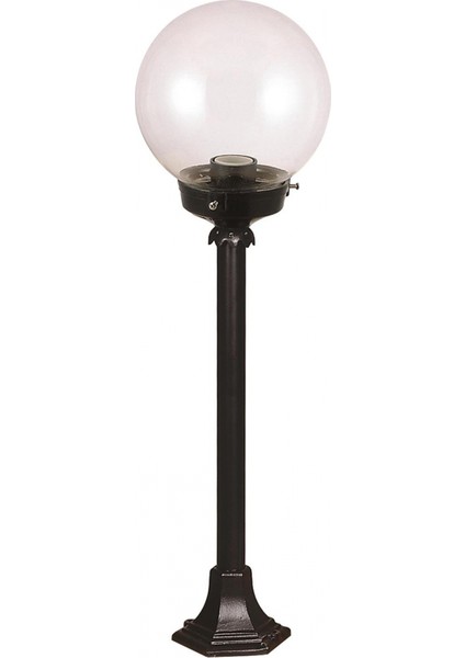 BSU-68160-BSY-M1-B Siyah Boyalı Dış Mekan Aydınlatma E27 ABS Akrilik Cam 20cm