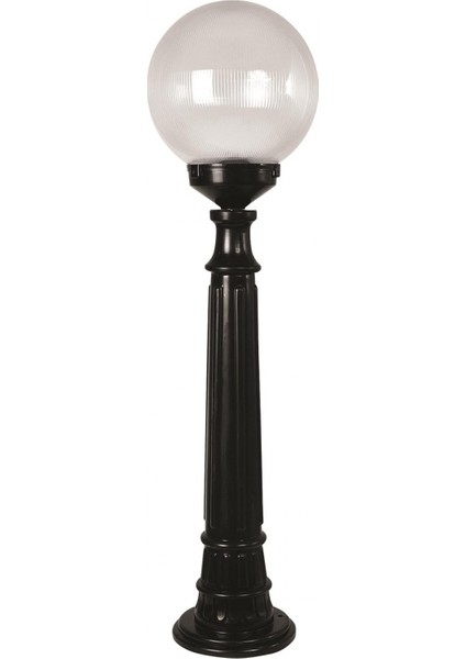 BSU-68160-BSY-M2-B Siyah Boyalı Dış Mekan Aydınlatma E27 ABS Akrilik Cam 25cm