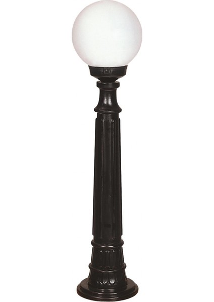 BSU-68160-BSY-M2-BOP Siyah Boyalı Dış Mekan Aydınlatma E27 ABS Polietilen Cam 20cm