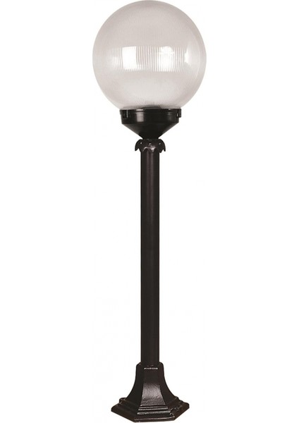 BSU-68160-BSY-M3-B Siyah Boyalı Dış Mekan Aydınlatma E27 ABS Akrilik Cam 25cm