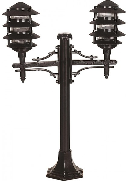 BSU-68173-2BSY Siyah Boyalı Dış Mekan Aydınlatma E27 ABS Polikarbon Cam 50x16cm