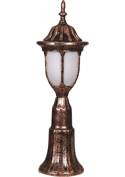 BSU-68178-BKR-K Kahverengi Boyalı Dış Mekan Aydınlatma E27 ABS Polikarbon Cam 16cm