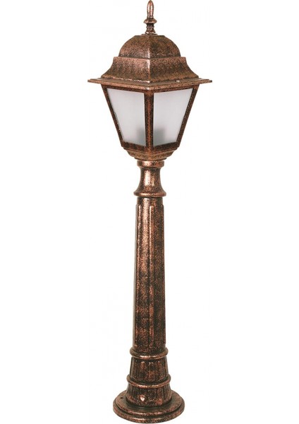 BSU-68179-BKR-B Kahverengi Boyalı Dış Mekan Aydınlatma E27 ABS Polikarbon Cam 18cm