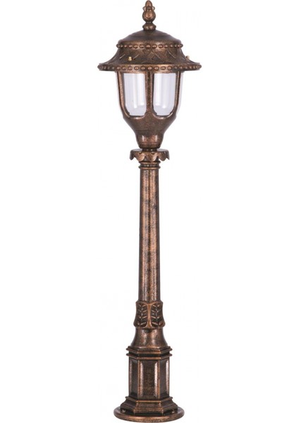 BSU-68180-BKR Kahverengi Boyalı Dış Mekan Aydınlatma E27 ABS Polikarbon Cam 25cm