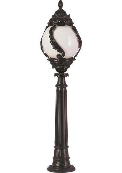 BSU-68182-BSY-M2-B Siyah Boyalı Dış Mekan Aydınlatma E27 ABS Akrilik Cam 30cm