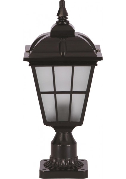 BSU-68183-BSY-K Siyah Boyalı Dış Mekan Aydınlatma E27 ABS Polikarbon Cam 20cm