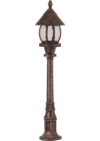 BSU-68184-BKR-B Kahverengi Boyalı Dış Mekan Aydınlatma E27 ABS Akrilik Cam 70x20cm