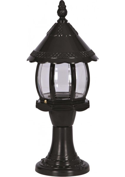 BSU-68184-BSY-K Siyah Boyalı Dış Mekan Aydınlatma E27 ABS Polikarbon Cam 20cm