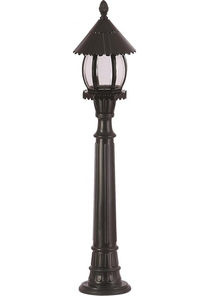 BSU-68184-BSY-M2-B Siyah Boyalı Dış Mekan Aydınlatma E27 ABS Akrilik Cam 20cm