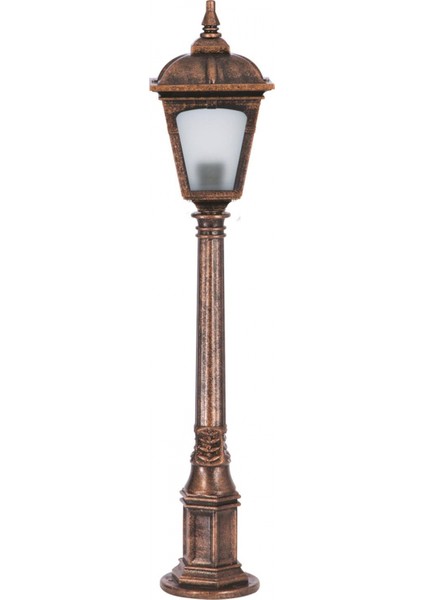 BSU-68185-BKR-M2-B Kahverengi Boyalı Dış Mekan Aydınlatma E27 ABS Polikarbon Cam 20cm