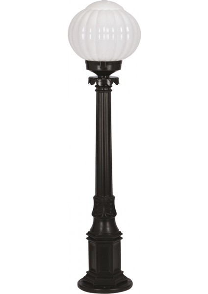BSU-68187-1BSY-M2-KOP Siyah Boyalı Dış Mekan Aydınlatma E27 Aluminyum ABS Akrilik Cam 23cm