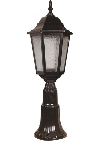 BSU-68188-BSY-K Siyah Boyalı Dış Mekan Aydınlatma E27 ABS Akrilik Cam 23cm