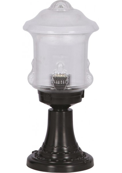 BSU-68189-BSY-M4-K Siyah Boyalı Dış Mekan Aydınlatma E27 ABS Akrilik Cam 20cm