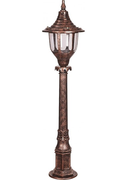 BSU-68190-BKR-B Kahverengi Boyalı Dış Mekan Aydınlatma E27 ABS Polikarbon Cam 24cm