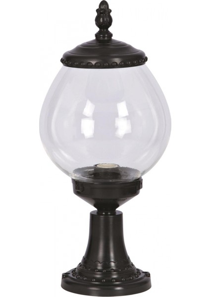 BSU-68194-BSY-K Siyah Boyalı Dış Mekan Aydınlatma E27 ABS Akrilik Cam 25cm