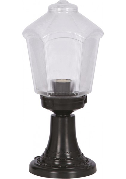 BSU-68197-1BSY-K Siyah Boyalı Dış Mekan Aydınlatma E27 ABS Akrilik Cam 20cm