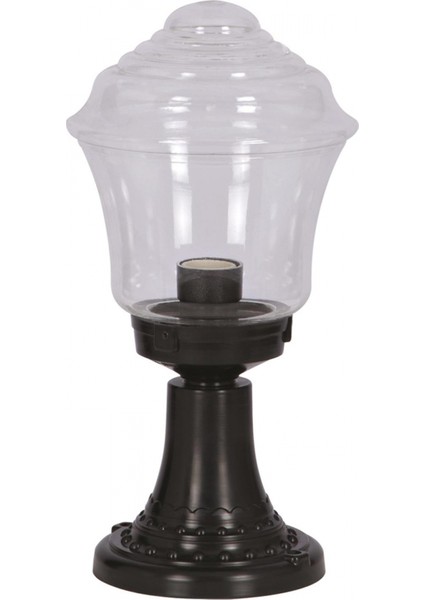 BSU-68201-BSY-M2-K Siyah Boyalı Dış Mekan Aydınlatma E27 ABS Akrilik Cam 22cm
