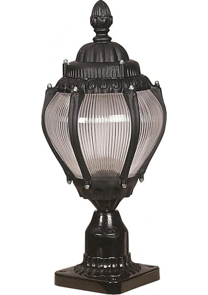 BSU-68202-BSY-K Siyah Boyalı Dış Mekan Aydınlatma E27 ABS Akrilik Cam 20cm