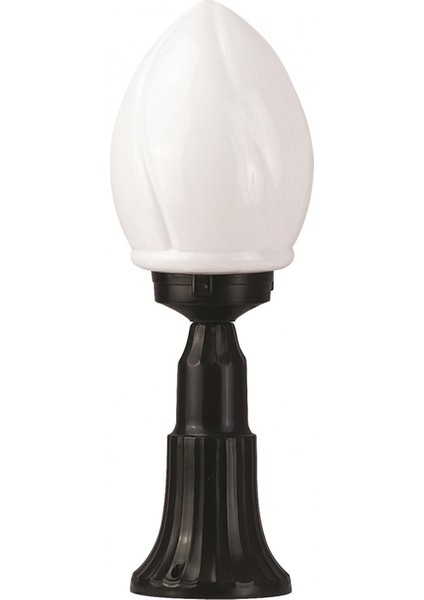 BSU-68204-BSY-M1-K Siyah Boyalı Dış Mekan Aydınlatma E27 ABS Akrilik Cam 20cm