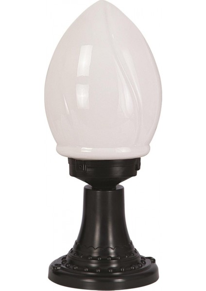 BSU-68204-BSY-M2-K Siyah Boyalı Dış Mekan Aydınlatma E27 ABS Akrilik Cam 20cm