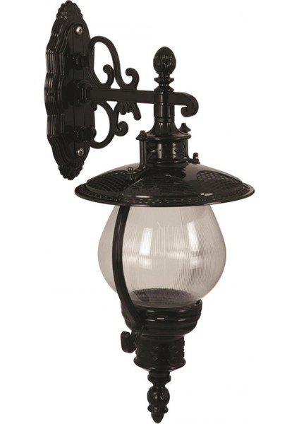 BAP-68205-BSY Siyah Boyalı Dış Mekan Aydınlatma E27 ABS Akrilik Cam 29x25cm