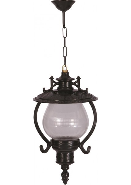 BFE-68205-BSY Siyah Boyalı Dış Mekan Aydınlatma E27 ABS Akrilik Cam 25cm