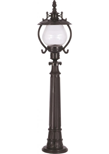 BSU-68205-BSY-B Siyah Boyalı Dış Mekan Aydınlatma E27 ABS Akrilik Cam 25cm