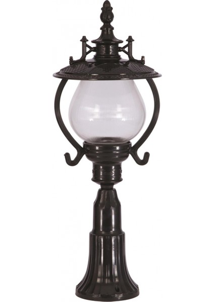 BSU-68205-BSY-K Siyah Boyalı Dış Mekan Aydınlatma E27 ABS Akrilik Cam 25cm