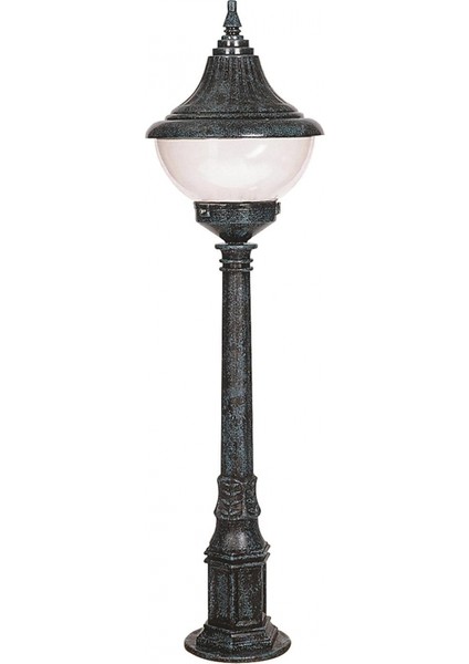 BSU-68207-BSY-M2-B Yeşil Boyalı Dış Mekan Aydınlatma E27 ABS Polikarbon Cam 27cm