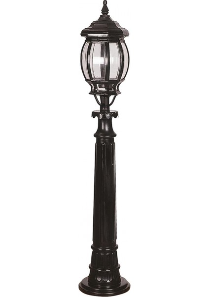 BSU-68208-BSY-M2-B Siyah Boyalı Dış Mekan Aydınlatma E27 ABS Polikarbon Cam 18cm