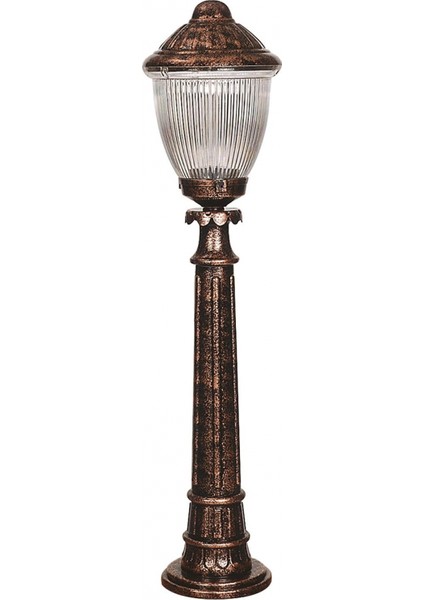 BSU-68210-BKR-B Kahverengi Boyalı Dış Mekan Aydınlatma E27 ABS Polikarbon Cam 23cm