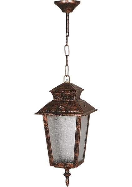 BFE-68211-BKR Kahverengi Boyalı Dış Mekan Aydınlatma E27 ABS Cam 18cm