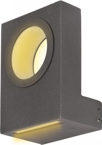 BAP-68242-BSY Siyah Boyalı Dış Mekan Aydınlatma LED Alüminyum Profil Pleksi 15x5cm
