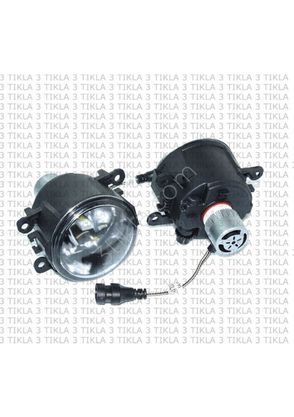 Ford Fiesta 2009-2017 Beyaz Led Xenon Sis Farı Seti