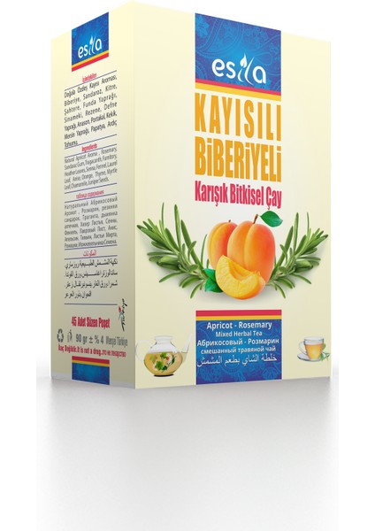 Kayısılı Biberiyeli Karışık Bitkisel Çay
