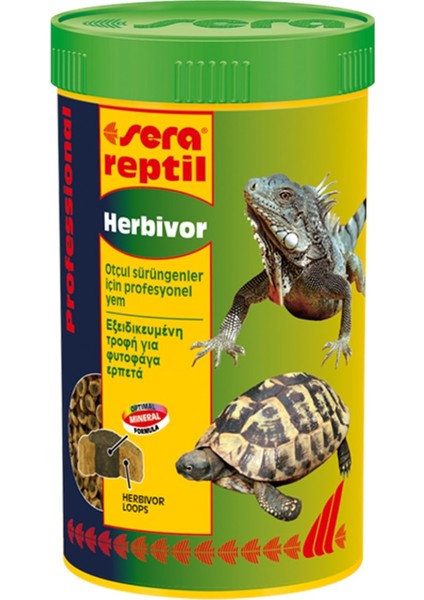 Reptil Herbivor 250 ml Profesyonel Sürüngen Yemi Otçul