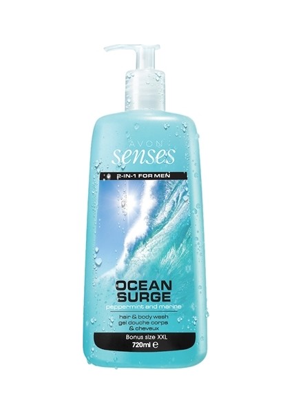 Senses Ocean Surge 2'si 1 Arada Saç Ve Vücut Şampuanı 720 ml