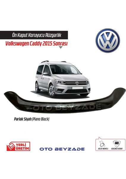Volkswagen Caddy Facelıft 2010-2014 Kaput Koruyucu Rüzgarlık