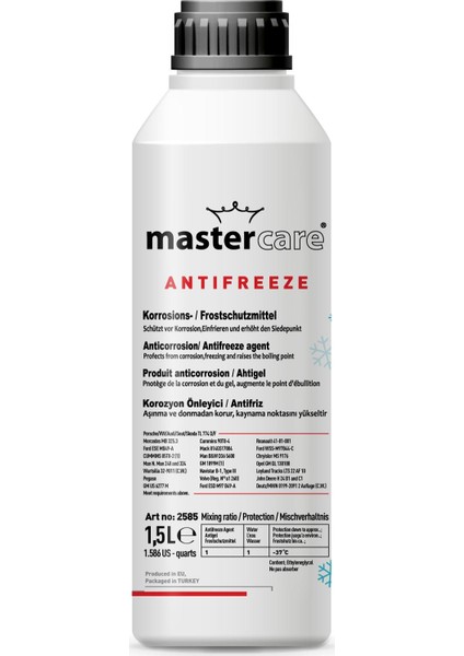 1,5 Litre Kırmızı Anti Freeze 424923 (6'lı Paket)