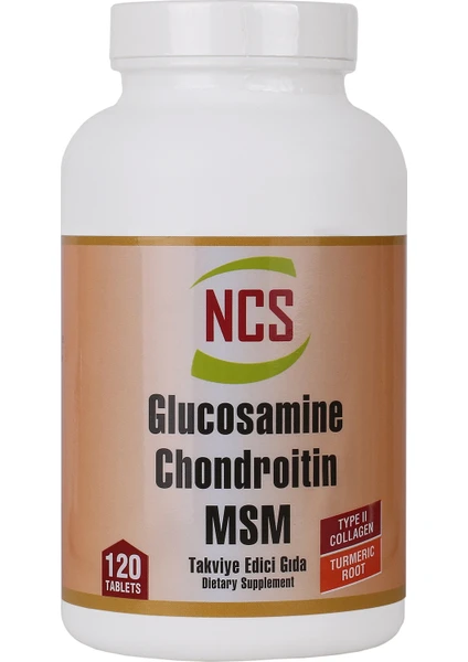 NCS Glucosamine Chondroitin MSM TYPE II Turmeric 120 Tablet