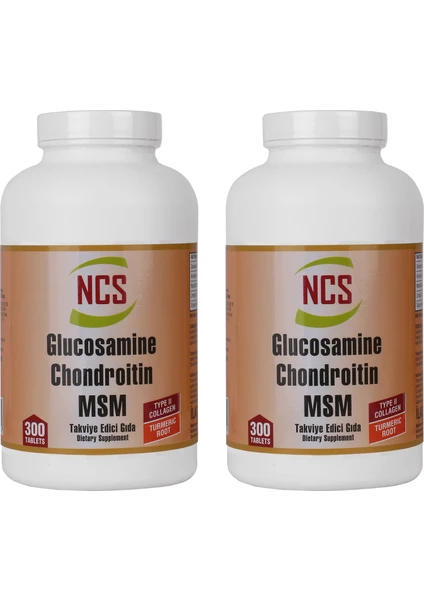 Glucosamine Chondroitin Msm Collagen Type 2 2 Adet 300 Tablet