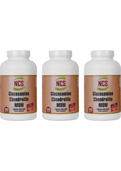 Glucosamine Chondroitin Msm Collagen Type 2 3 Adet 300 Tablet