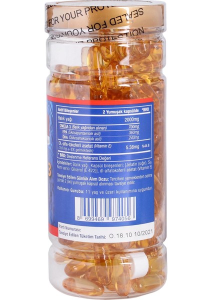 VİTAPOL OMEGA 3 BALIK YAĞI 200 SOFTJEL